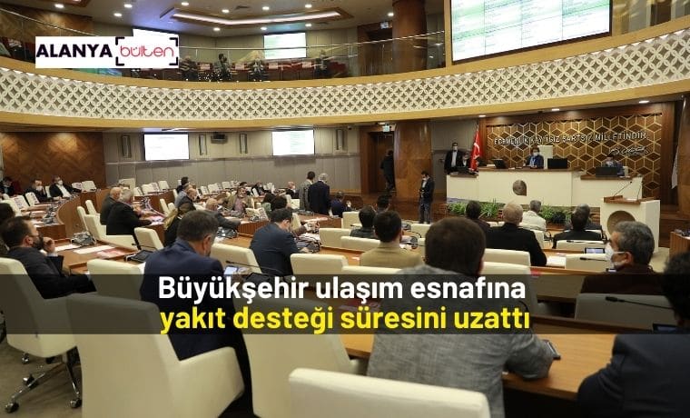Büyükşehir ulaşım esnafına yakıt desteği süresini uzattı