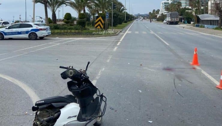 Alanya’da kamyon ile motosiklet çarpıştı: 1 ölü